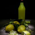 Limoncello India vodka with lemon peel